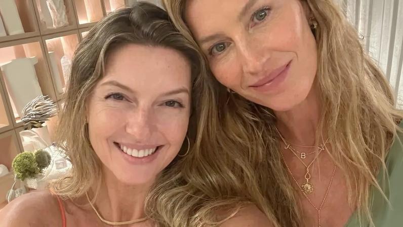 Gisele Bündchen dropped a hint on her baby's new name with a new diamond-studded initial necklace featuring the initials of her three children and her husband, Joaquim Valente.