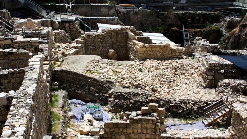 Givati Parking Lot excavations in the City of David in Jerusalem.