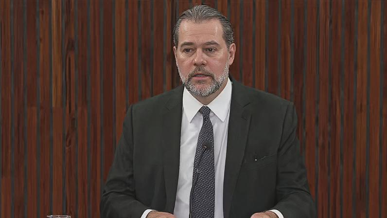 O ministro Dias Toffoli, do STF — Foto: Reprodução/TV Globo