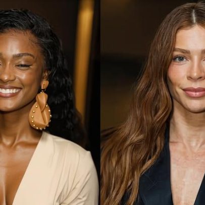 Grazi Massafera e Erika Januza marcam lançamento de novela em SP