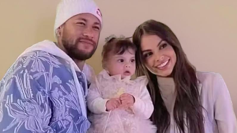 Amanda Kimberlly e Helena, sua filha com Neymar