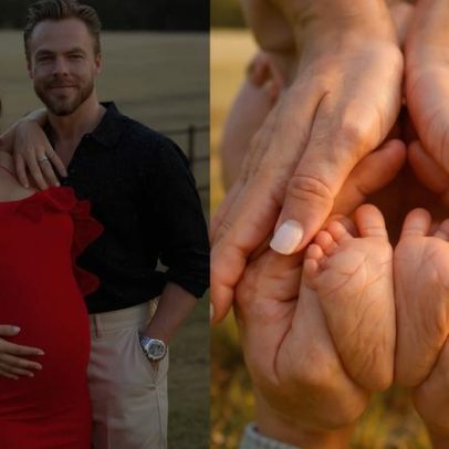 Derek Hough e Hayley Erbert recebem bebê considerado milagre