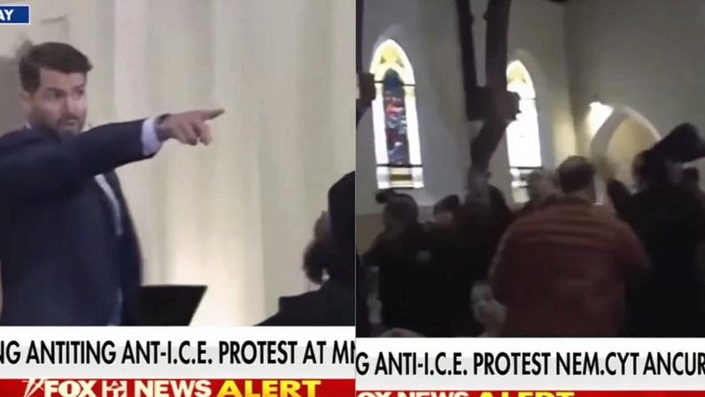 Ativistas interrompem culto em protesto contra ICE