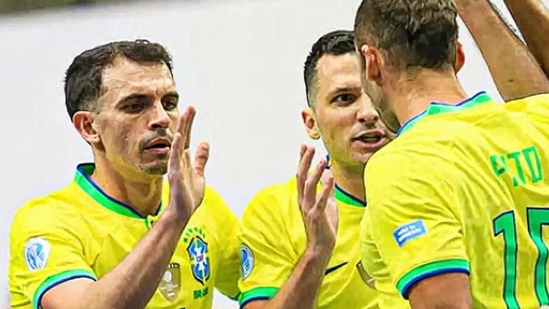Brasil empatou com a Colombia na estreia da Copa América de Futsal (Foto: René Mendez / Staff Images / CBF)