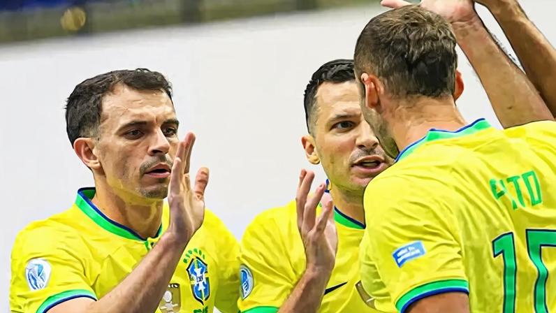 Brasil empatou com a Colombia na estreia da Copa América de Futsal (Foto: René Mendez / Staff Images / CBF)