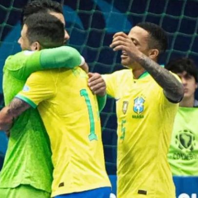 Brasil vence Peru por 2 a 0 e avança à final da Copa América de futsal