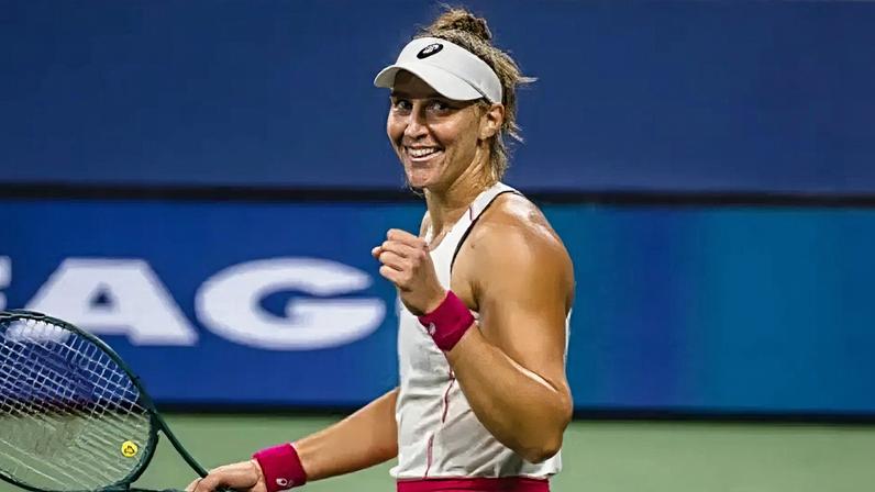 Bia Haddad em uma das vitórias no US Open de 2025 (Reprodução)