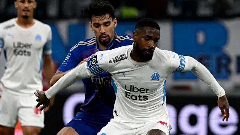 Olympique de Marseille x Lyon - Gerson e Lucas Paquetá