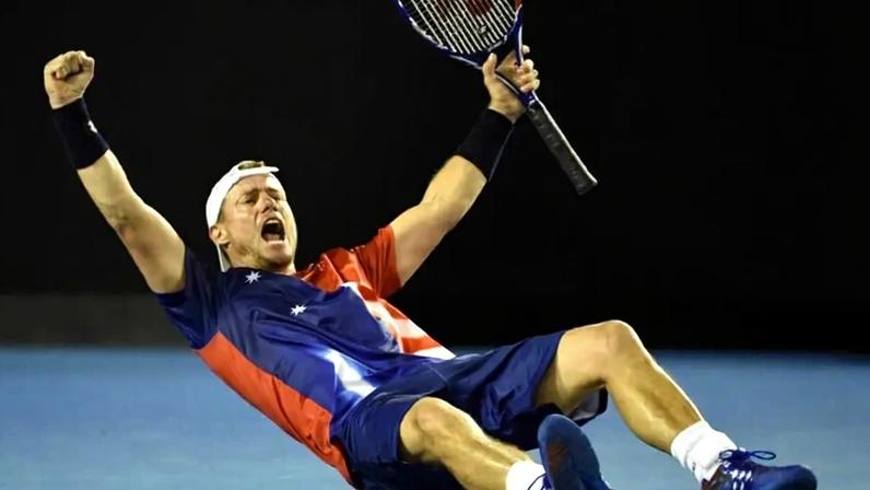 Lleyton Hewitt, em 2005, foi o último anfitrião a chegar à final em Melbourne (Foto: AFP / WILLIAM WEST)