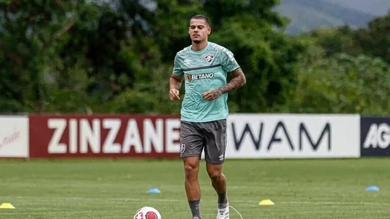 Luan Freitas em treinamento pelo Fluminense (Foto: Lucas Merçon/Fluminense FC)
