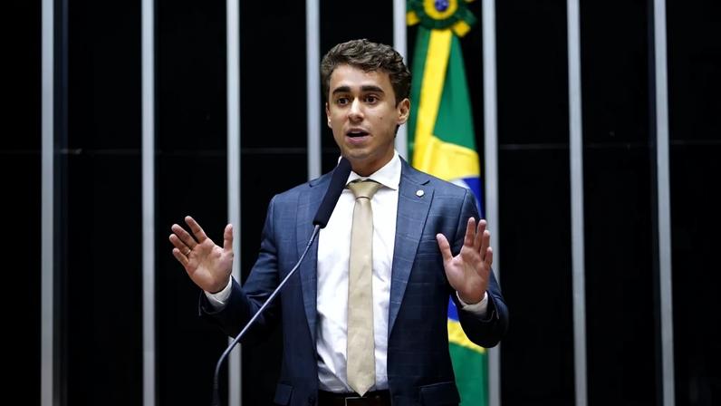 O deputado federal Nikolas Ferreira. Foto: Pablo Valadares/Câmara dos Deputados