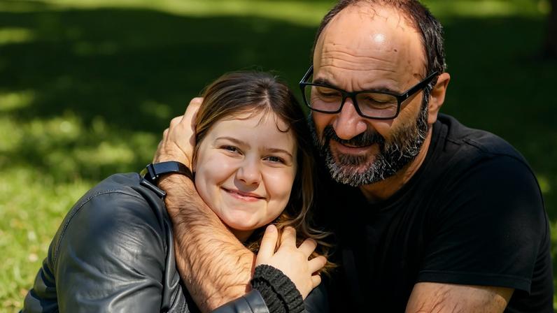 Isabel Veloso com o pai, Joelson Veloso — Foto: Reprodução/Instagram