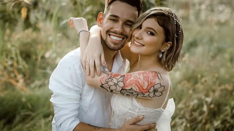 Isabel Veloso e Lucas Borbas — Foto: Reprodução/Instagram