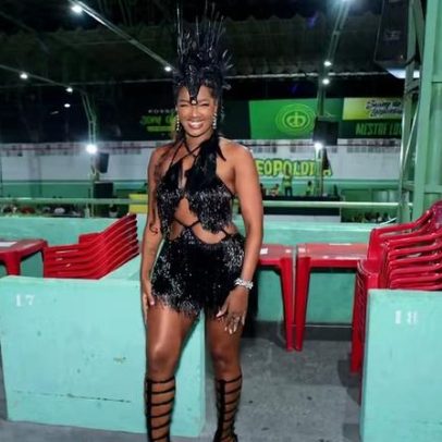 IZA estreia primeiro ensaio de quadra da Imperatriz com franjas brilhantes