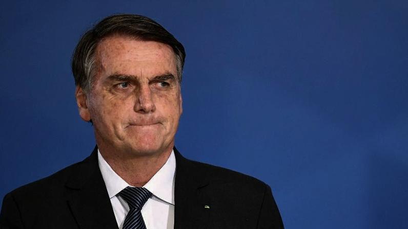 Jair Bolsonaro (PL) durante cerimônia no Palácio do Planalto