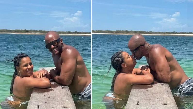 Jana do Mar e o marido, o hairstylist e empresário Márcio Xavier — Foto: Reprodução/Instagram