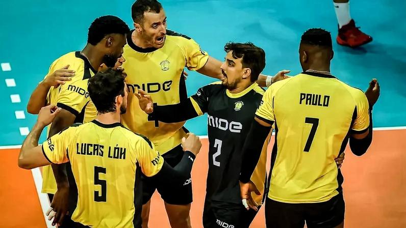 Praia Clube na estreia do Mundial de Clube de Vôlei Masculino (Foto: Volleyballworld)