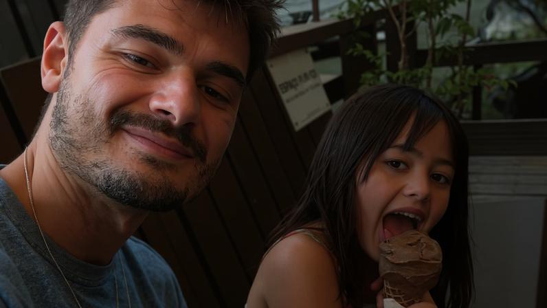 João Assunção e a irmã caçula, Alana — Foto: Reprodução/Instagram