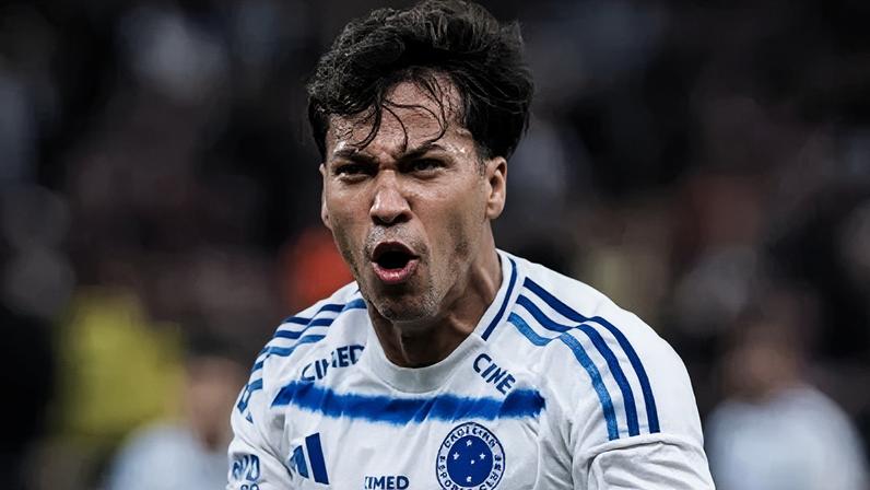 Kaio Jorge comemora gol do Cruzeiro