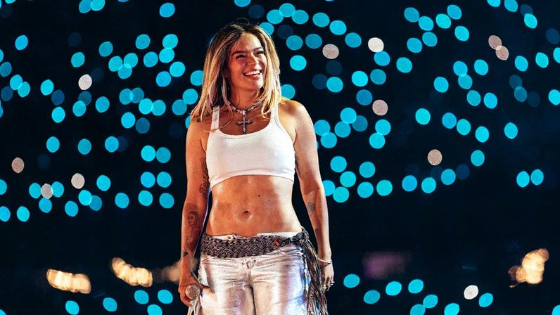 Karol G onstage