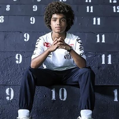 Kauan Basile, prodígio de 13 anos do Santos, vira alvo do mercado