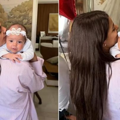 Key Alves declara à filha que ela é sua melhor amiga