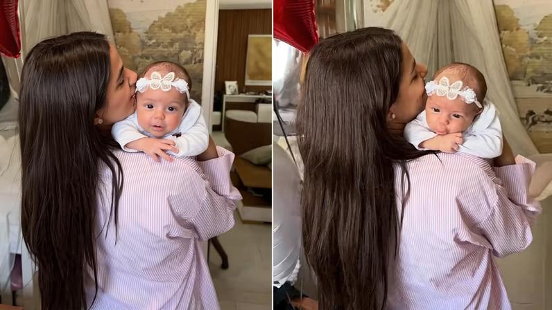 Key Alves posta foto com a filha — Foto: Reprodução/Instagram