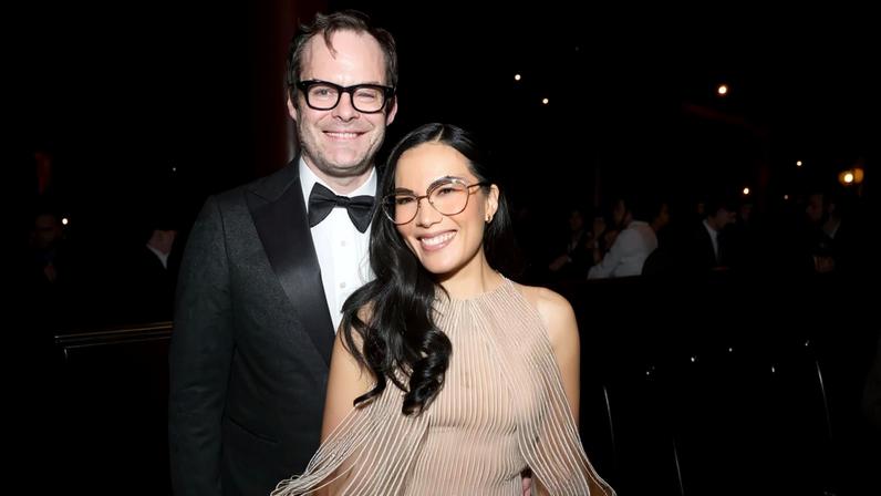 Bill Hader and Ali Wong smiling together at the Directors Guild of America Awards.