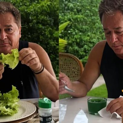 Leonardo inicia dieta e comenta que está difícil