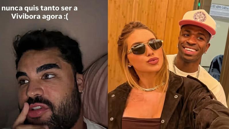 Lucas Guedez fala sobre Virginia Fonseca e Vini Jr — Foto: Reprodução/Instagram