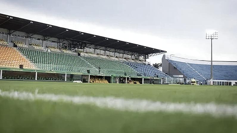 Estádio Maião, casa do Mirassol, antes do jogo contra o Vasco pelo Brasileirão