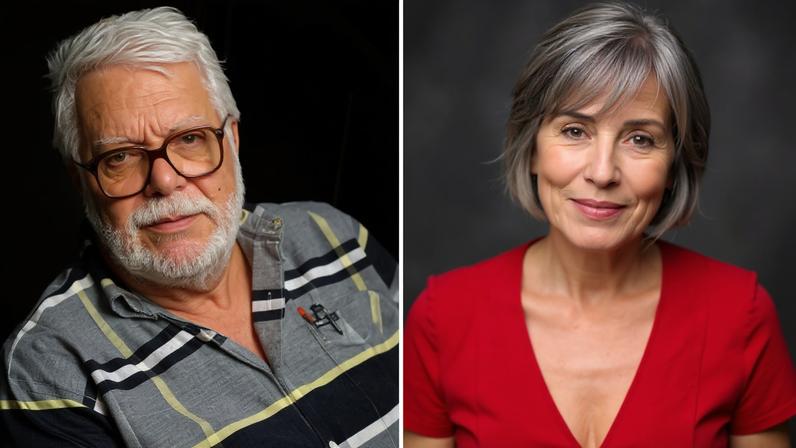 Manoel Carlos e Gloria Pires — Foto: Cristiana Isidoro/Globo e Reprodução/Instagram