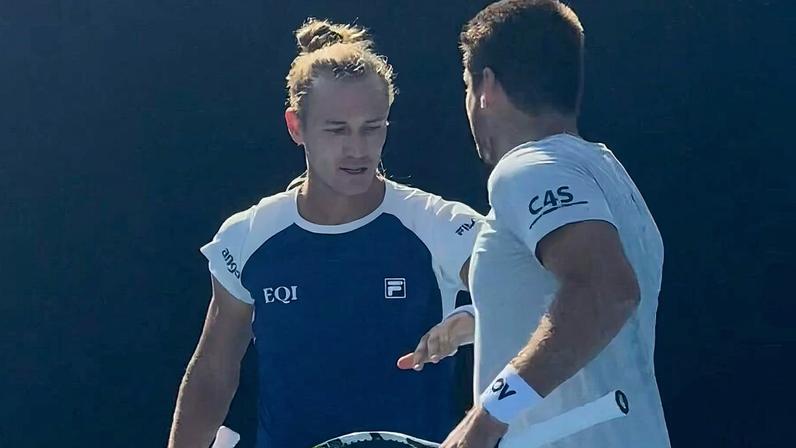 Rafael Matos e Orlando Luz (Foto: Tennis Australia)