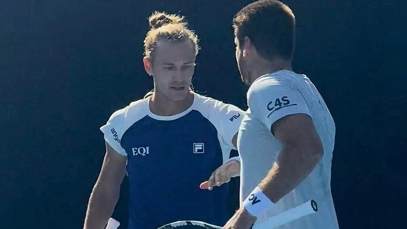 Rafael Matos e Orlando Luz (Foto: Tennis Australia)