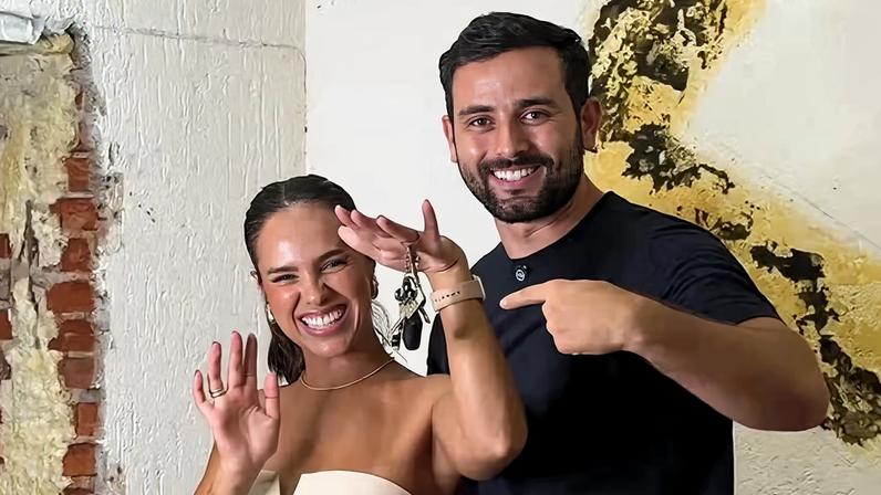 Matteus Amaral e a namorada, a médica Anna Julia Ferreira — Foto: Reprodução/Instagram
