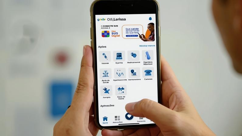 Aplicativo Meu SUS Digital permite o acesso à carteira de vacinação (Reprodução/ Direito 2)