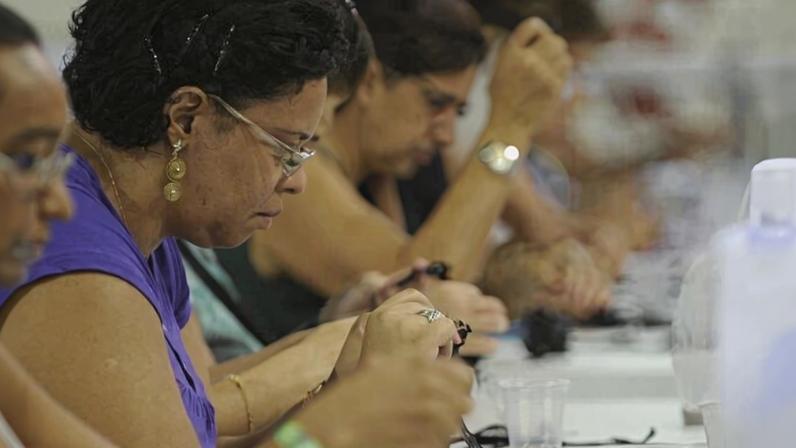 Apoio para mulheres vítimas de violência, promovendo autonomia e dignidade no mercado de trabalho. Foto: Fernando Frazão (Agência Brasil)
