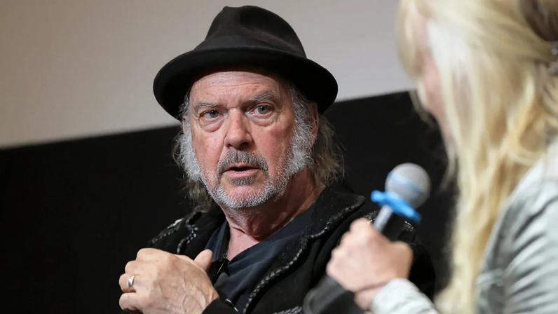Neil Young and Darryl Hannah at a Q&A for 'Coastal' during the 2025 Santa Barbara International Film Festival.