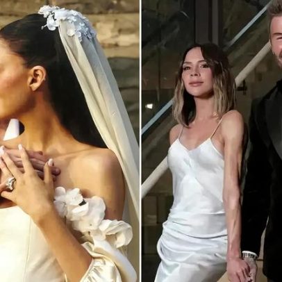 Victoria Beckham afaga pescoço de Brooklyn na dança de casamento, dizem fontes