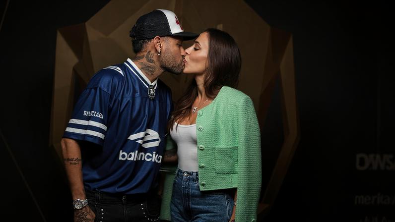 Neymar e Bruna Biancardi — Foto: Edu Araujo/Agnews