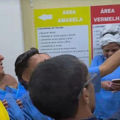Nikolas visita feridos por raio durante caminhada