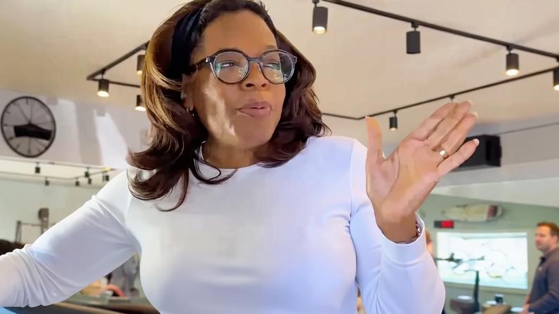 Oprah Winfrey celebrated her 72nd birthday with a 72-minute workout.
