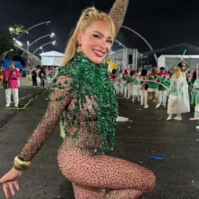Musa da Barroca afirma que banho de ouro da fantasia custa R$ 20 mil