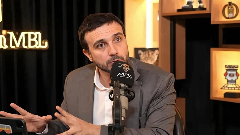 Renan Santos, pré-candidato do partido Missão à Presidência da República (Foto: Reprodução/Youtube MBL Oficial)