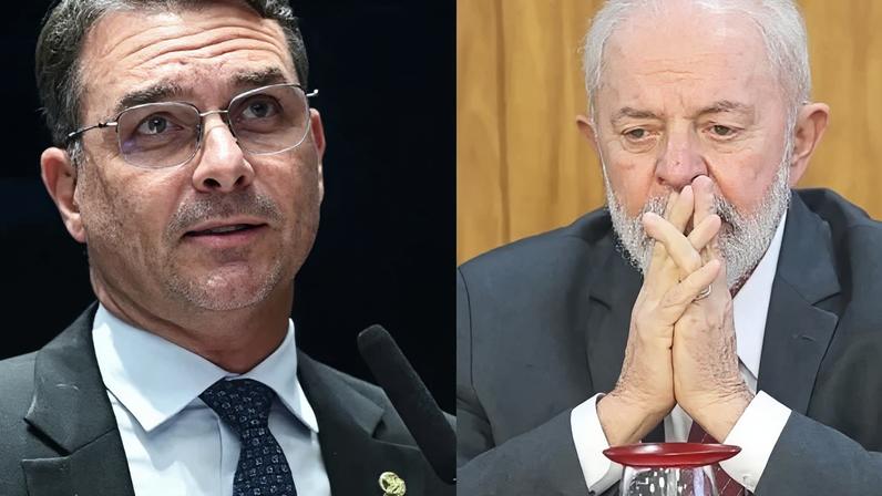Flávio Bolsonaro tira 12 pontos de diferença para Lula
