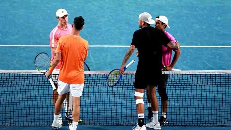 Jason Kubler, Marc Polmans, Nick Kyrgios e Thanasi Kokkinakis (Foto: Tennis Australia)