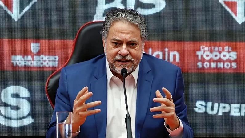 O presidente do São Paulo, Julio Casares, renunciou ao cargo. Foto: Divulgação