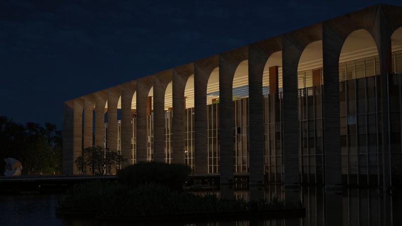 Palácio do Itamaraty na Esplanada dos Ministérios