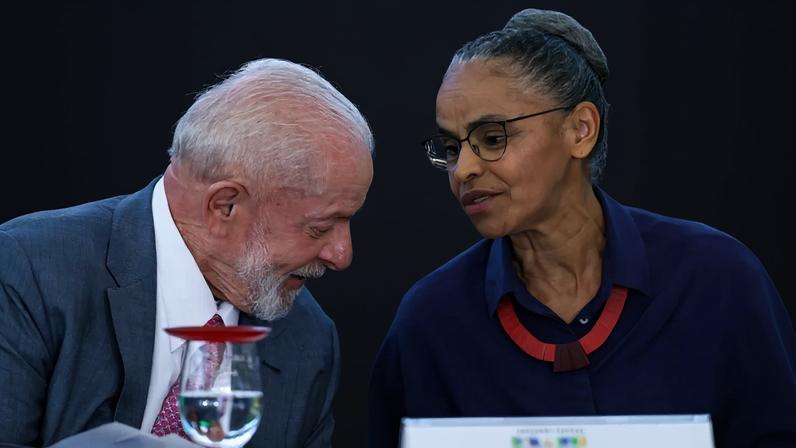O presidente Lula e a ministra do Meio Ambiente, Marina Silva. Foto: Fabio Rodrigues- Pozzebom/Agência Brasil