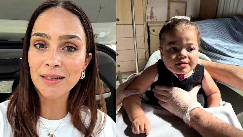 Letícia Cazarré comemora conquista de Maria Guilhermina após 3 anos: 'Que benção ouvir sua voz' — Foto: Reprodução/Instagram